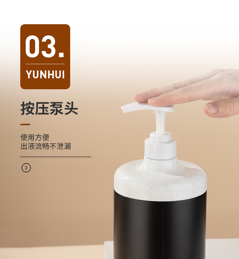 廠家現貨850ml廣口瓶 膏霜瓶面膜罐洗手液按壓瓶磨砂膏PE塑料瓶子